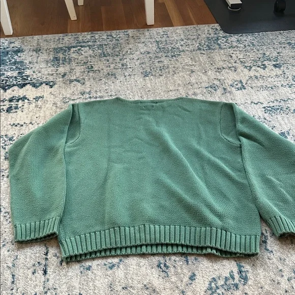 Vintage green Ralph Lauren 100% cotton knit sweater - Picture 6 of 6